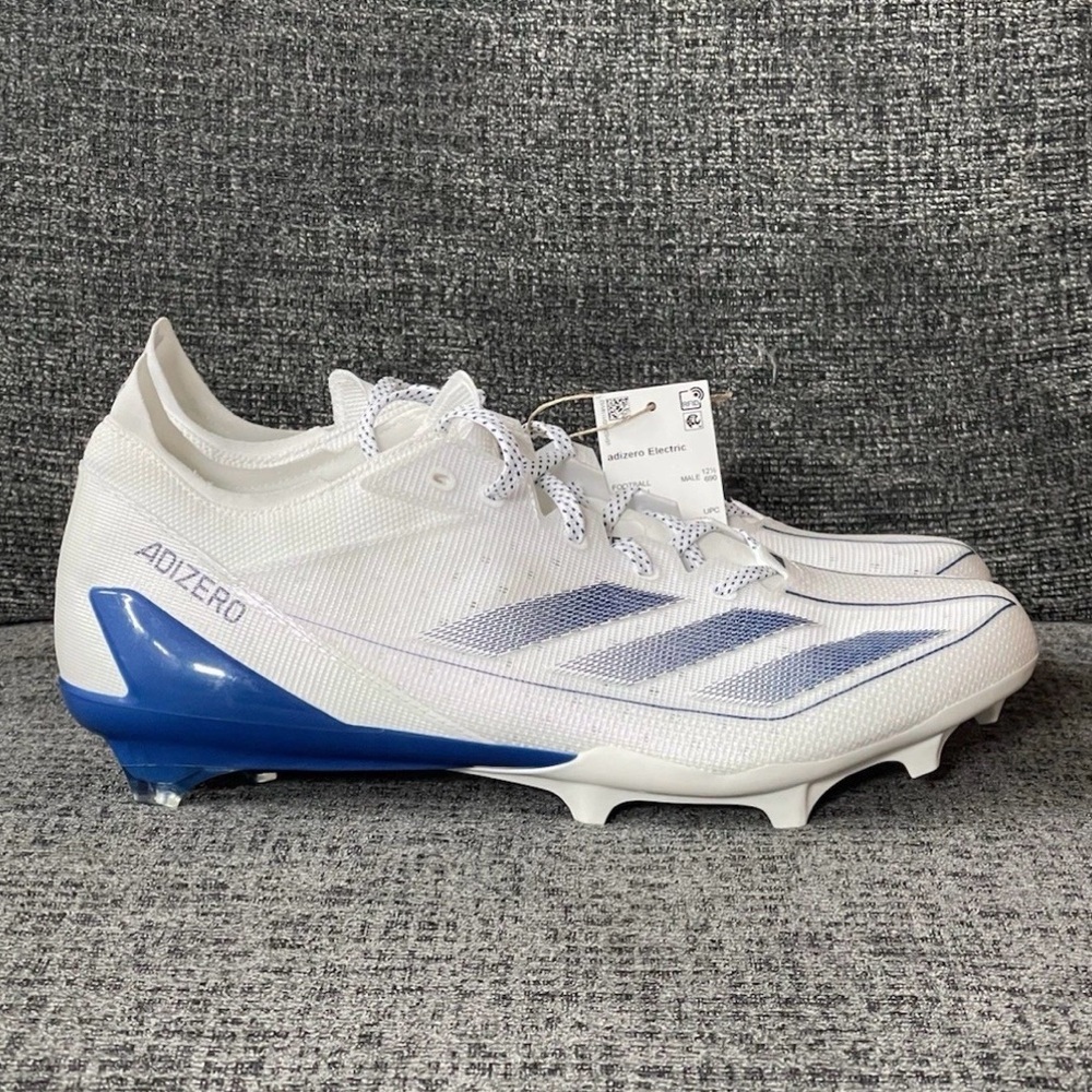 Adidas Adizero Electric Football Cleats Men's Size 13 White Royal Blue IE4377